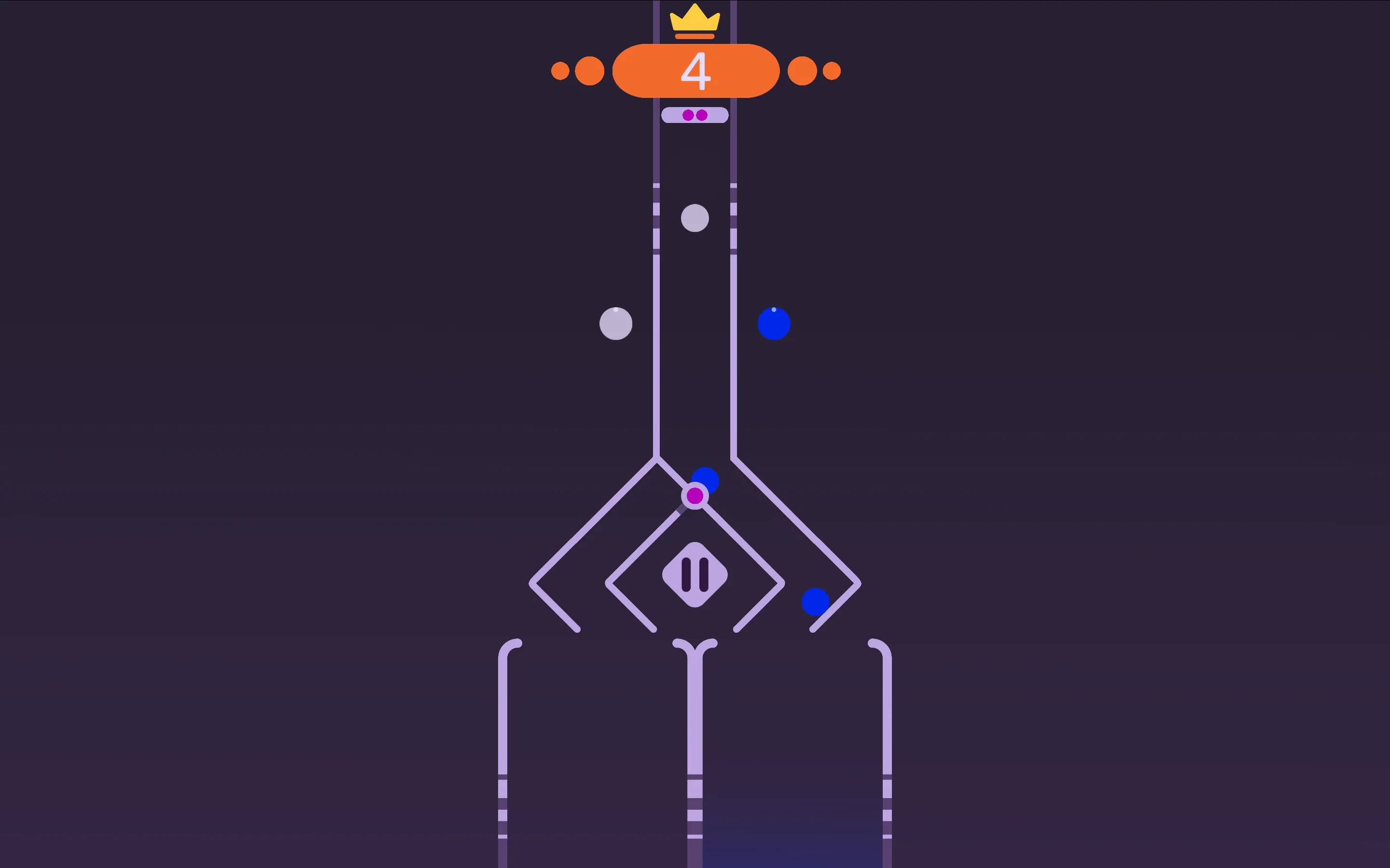 Classify cognitive sorting game showing items descending toward left and right category bins