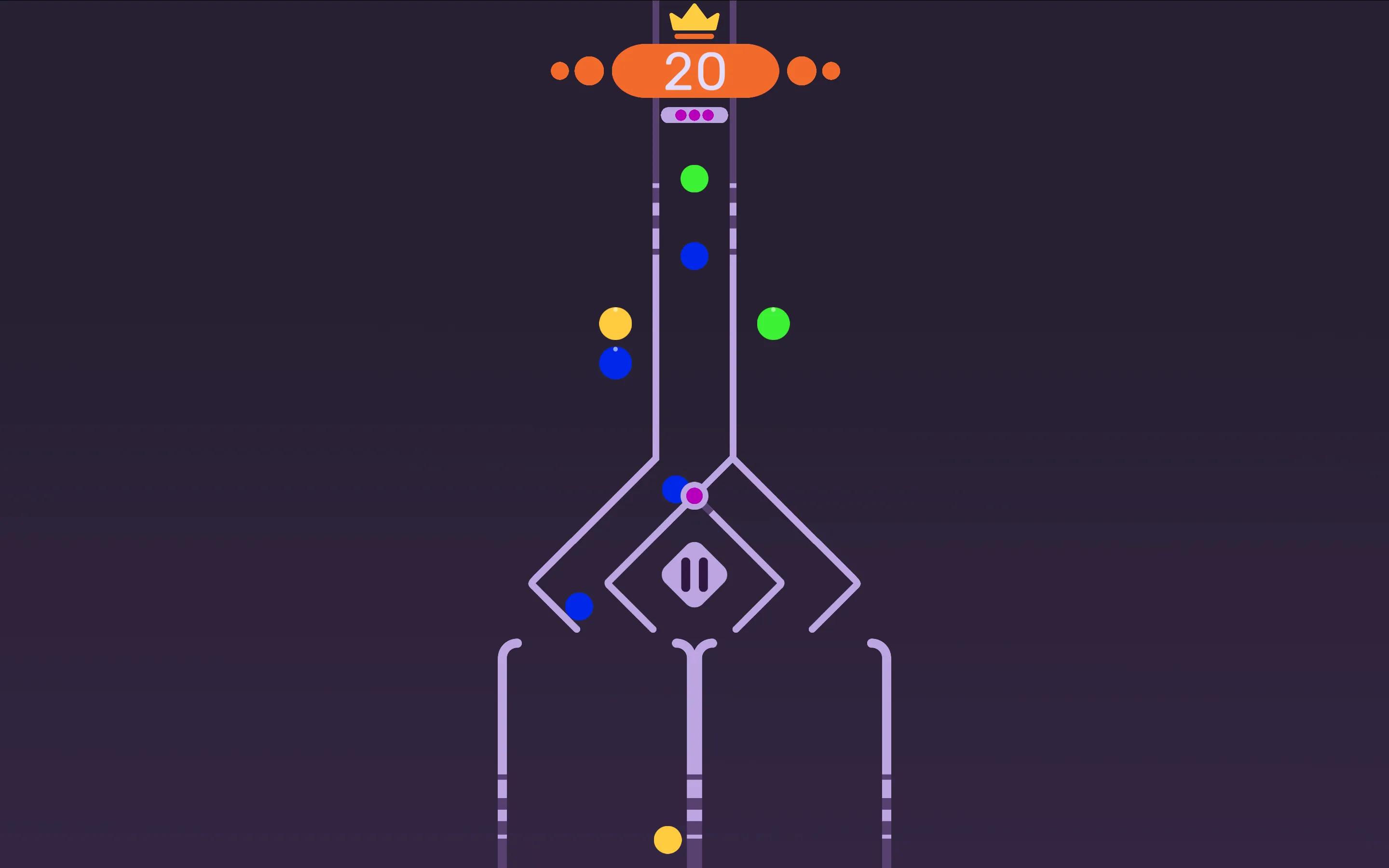 Classify high speed sorting streak showing score multiplier and rapid item descent