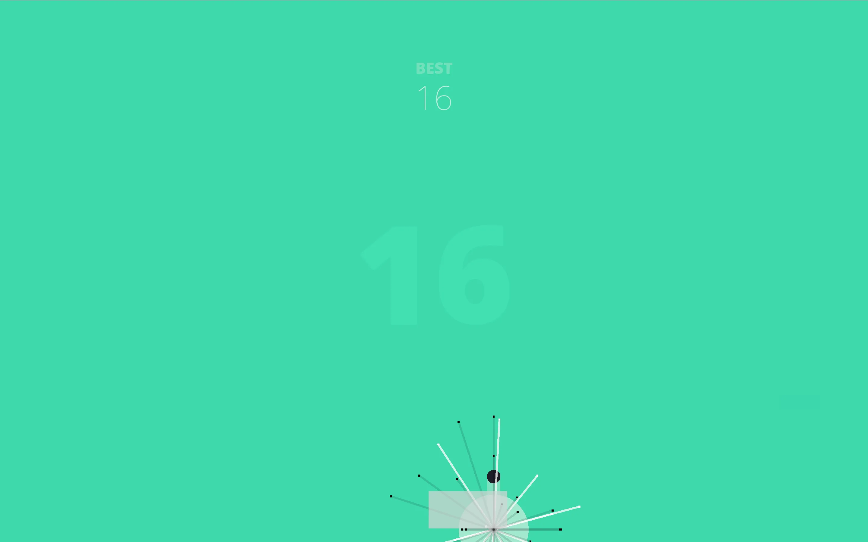 Color Jump multi-ring obstacle showing color-switch orb and spinning geometric shapes