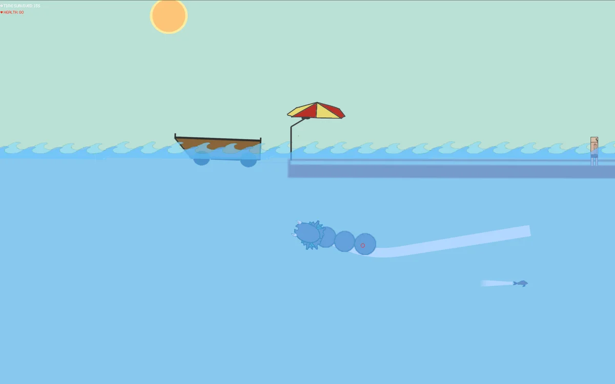 Giant Monster Worm airborne leap destroying helicopter