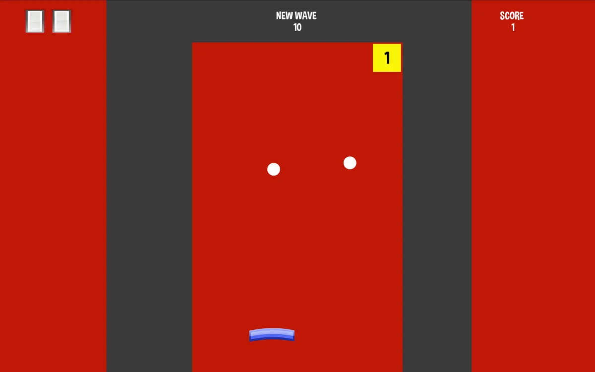 Infinite Brick Breaker multi-ball stream clearing dense block formations