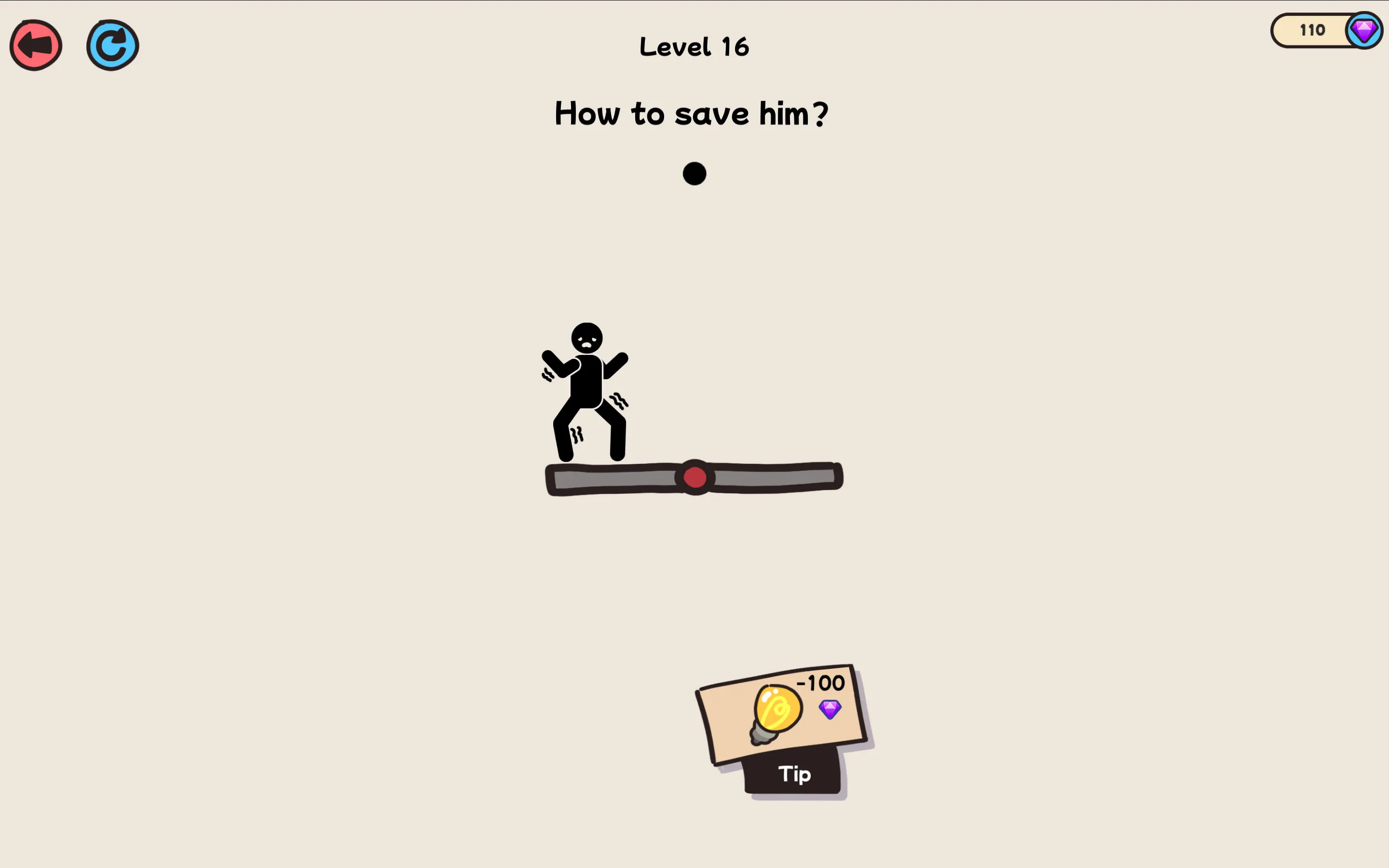 Save Him completed stage showing three-second timer survival countdown and three-star victory