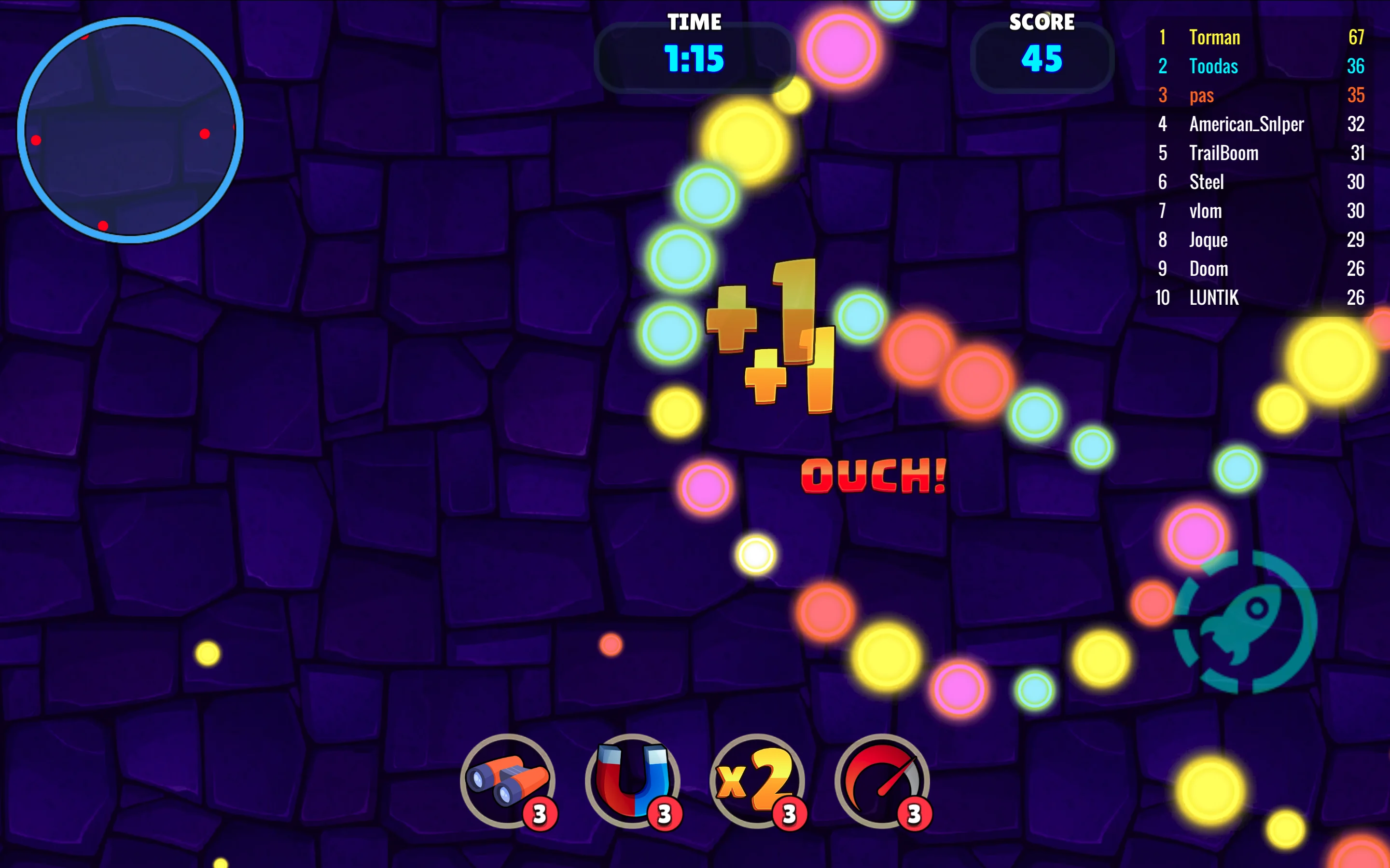 Snake Wars arena combat showing tight coiling maneuvers